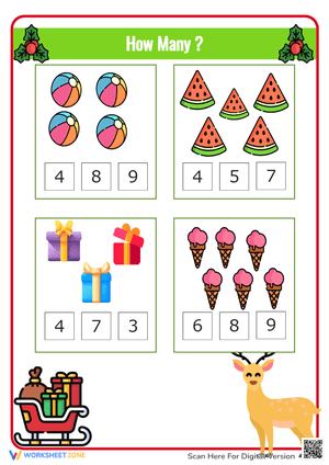 How Many Counting Worksheets for Kids