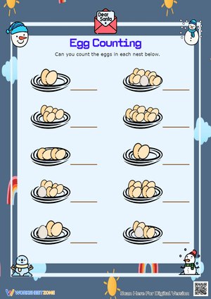 Busy Beaks: Egg Counting Practice - Pre-K & Kindergarten Math Fun