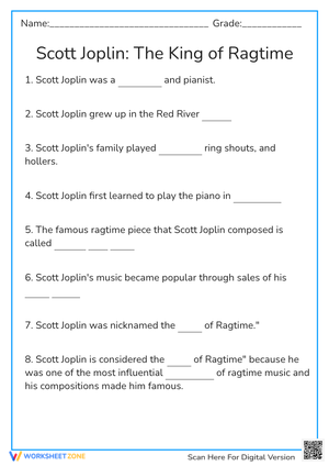 Scott Joplin:  The King of Ragtime