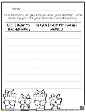 What My Teacher Wants for Christmas