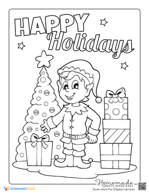 Christmas Tree Coloring Bliss | Printable K-2 Art