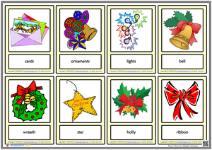 Christmas Vocabulary Card Set