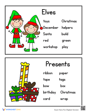 Christmas Writing Prompts Word Bank | Grade 3-6 Essential