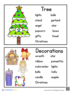 Essential Christmas Writing Word Bank | Grades 3-6