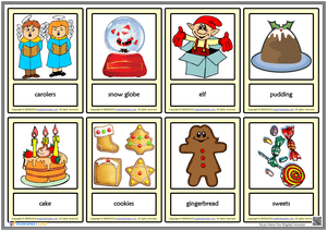 Christmas Vocabulary Card Learning Resource