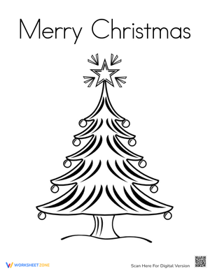 Tree Coloring Page