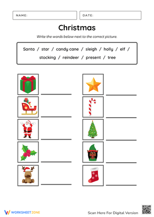 Christmas Words Choice