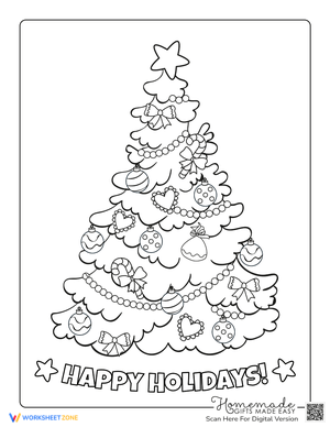 Christmas Tree Coloring Adventure | Essential K-2 Art