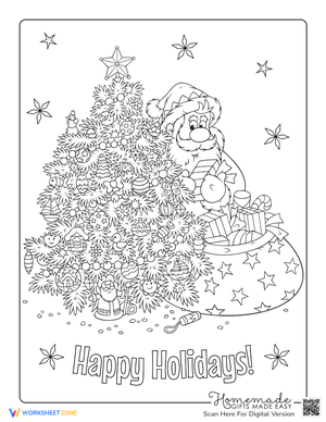 Christmas Tree Coloring Page