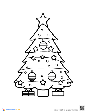 Simple Kindergarten Christmas Tree