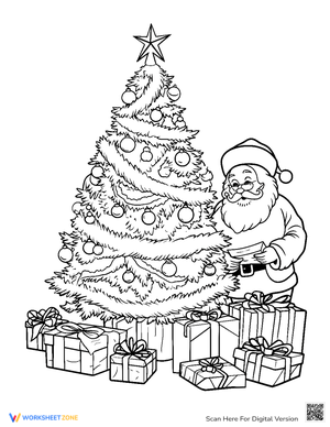 Santa Placing Presents