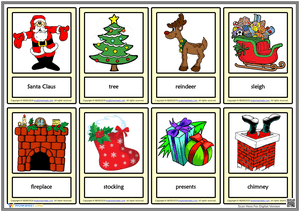 Engaging Christmas Vocabulary Card Set