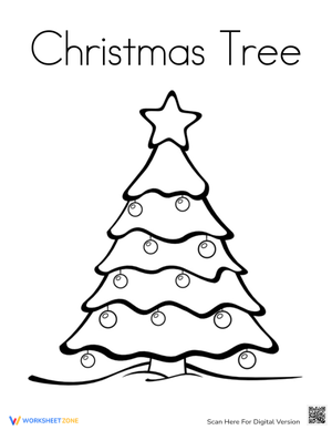 Christmas Tree Coloring 1