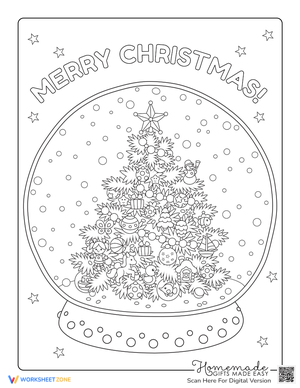 Christmas Tree in Snow Globe