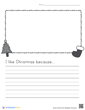 Christmas Writing Prompt | Grade 3-6 Essential Worksheet