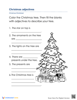 Christmas adjectives