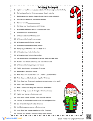 Essential Christmas Writing Prompts | Grade 3-6 Printable