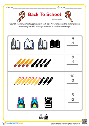 Under the Sea Subtraction Practice