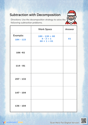 Subtraction with Decomposition