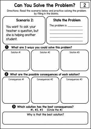 Problem-Solving Worksheet: Scenario-Based Critical Thinking