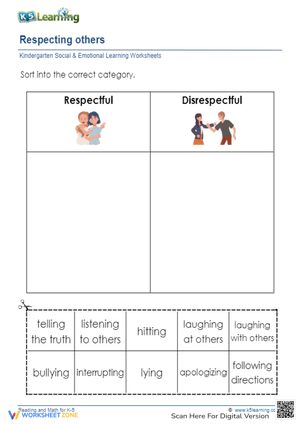 Respecting Others Worksheet