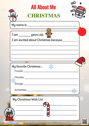Holiday Writing Activity