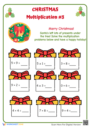 Festive Multiplication Practice