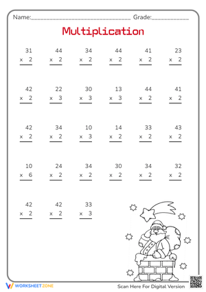 Multiplication Worksheet