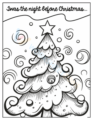 'Twas the Night Before Christmas' Coloring