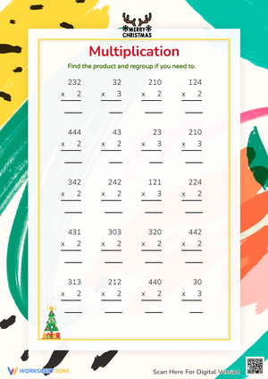Multiplication Practice Worksheet