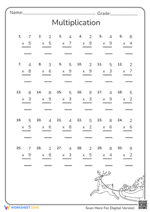 Grade 3 One Digit Multiplication Worksheets 2024 Grade 3 One Digit Multiplication Worksheets 2024