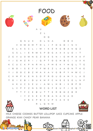 Food Word Search