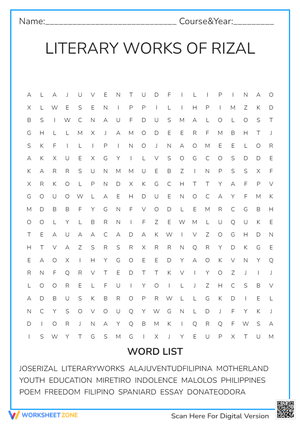 Literary Works of Rizal