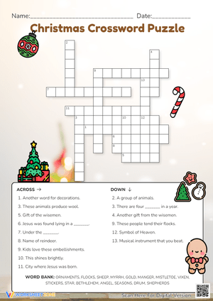 Christmas Crossword Puzzle