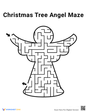 Christmas Tree Angel Maze: A Festive Challenge