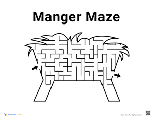Christmas Manger Maze