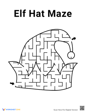 Elf Hat Maze: A Christmas Puzzle