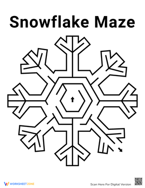 Snowflake Maze: A Winter Challenge