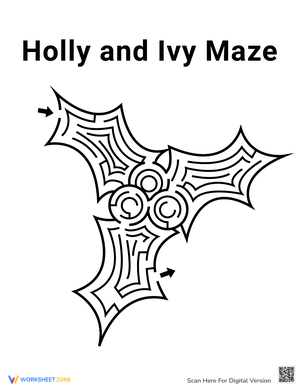 Holly and Ivy Christmas Maze