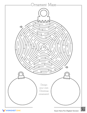 Christmas Ornament Maze: Fun Holiday