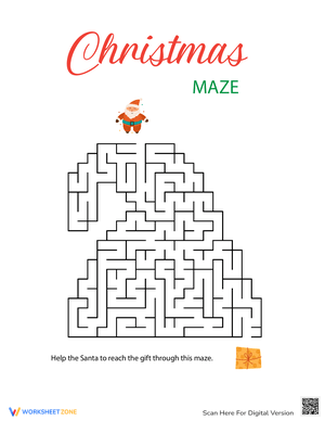 Solve the Christmas Hat Maze