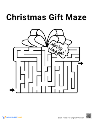 Unwrap the Fun with this Christmas Gift Maze