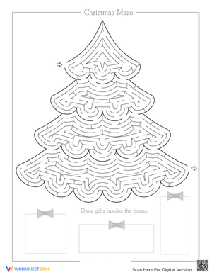 Navigate this Christmas Tree Maze