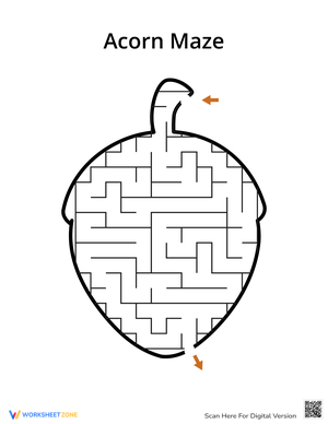 Get Lost in this Fun Acorn Maze