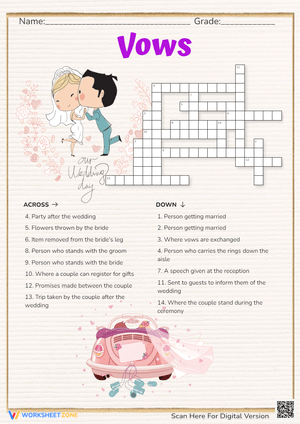 Exchange 'Vows' with this Word Puzzle