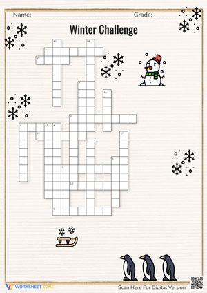 Winter Challenge Crossword Puzzle 
