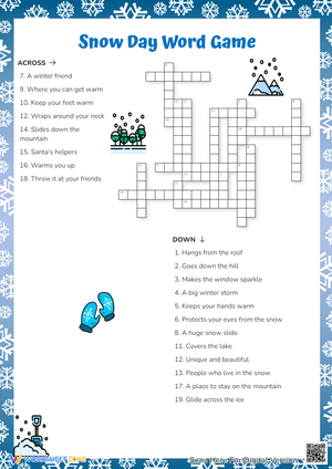Enjoy a Snow Day with This Word Game