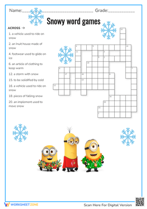 Enjoy Snowy Word Games with Winter Fun