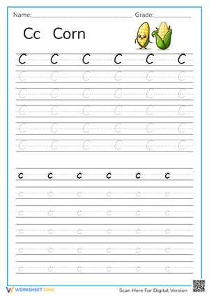 Corny Letter C Practice! 