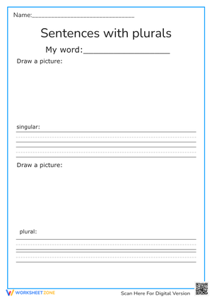 Sentence Practices with plurals